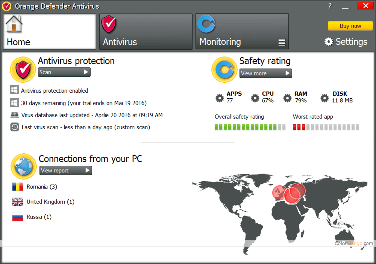 Orange Defender Screenshot