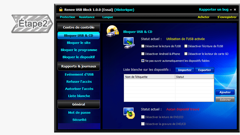 Renee USB Block Screenshot