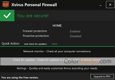 Xvirus Personal Firewall Screenshot
