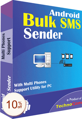 Android Bulk SMS Sender Discount Coupon