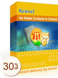 Kernel for Notes Contacts to Outlook Discount Coupon