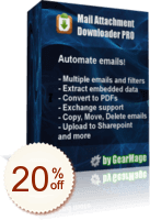 Mail Attachment Downloader PRO Discount Coupon
