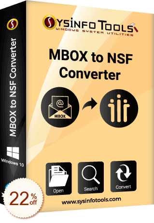 SysInfoTools MBOX to NSF Converter Discount Coupon