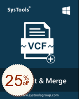 SysTools vCard Split and Merge Discount Coupon
