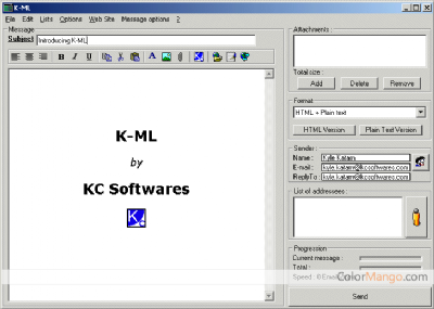 KC Softwares K-ML Discount Coupon Screenshot