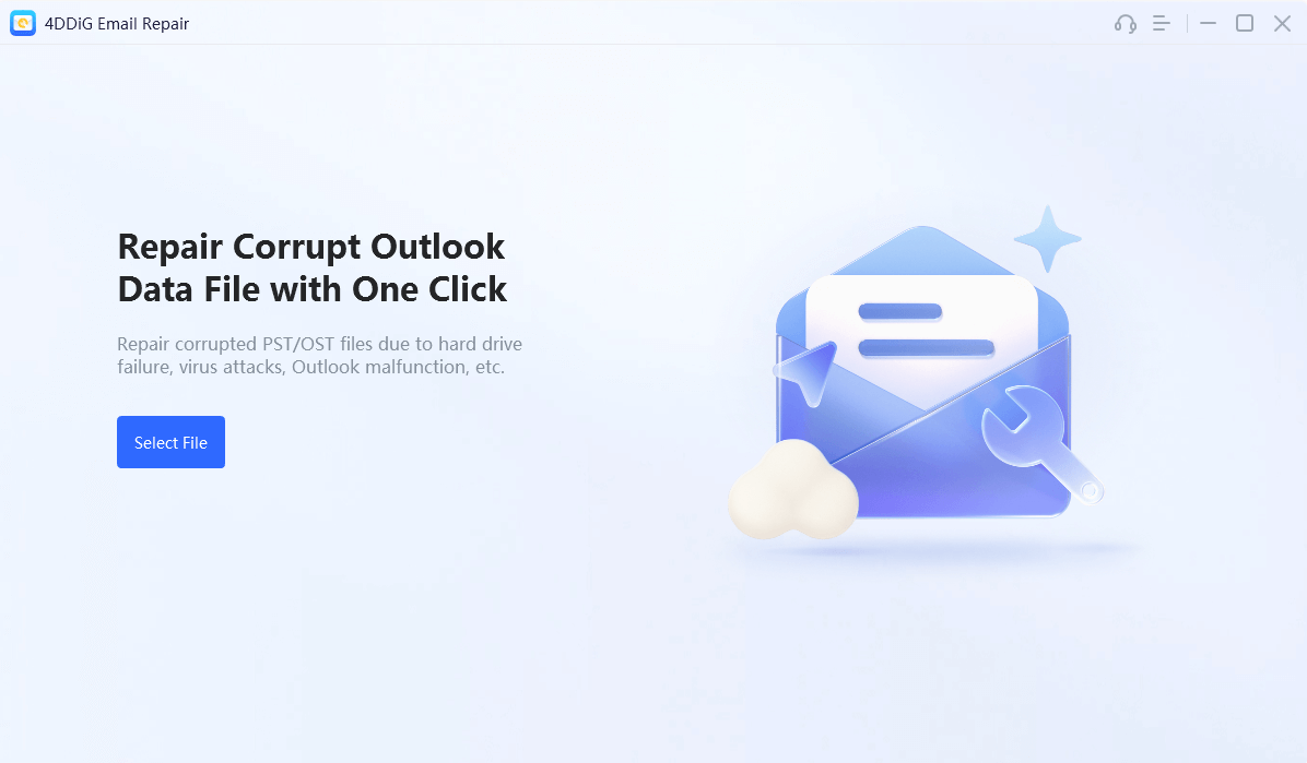 4DDiG Email Repair Screenshot