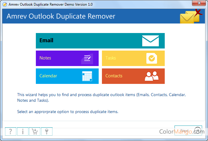 Amrev Outlook Duplicate Email Remover Screenshot
