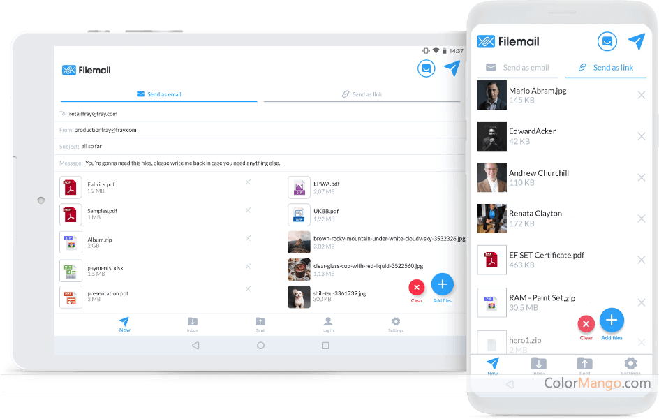 Filemail Screenshot