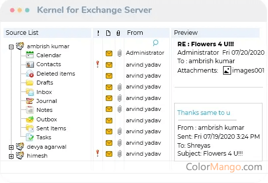 Kernel for Exchange Server Recovery Screenshot