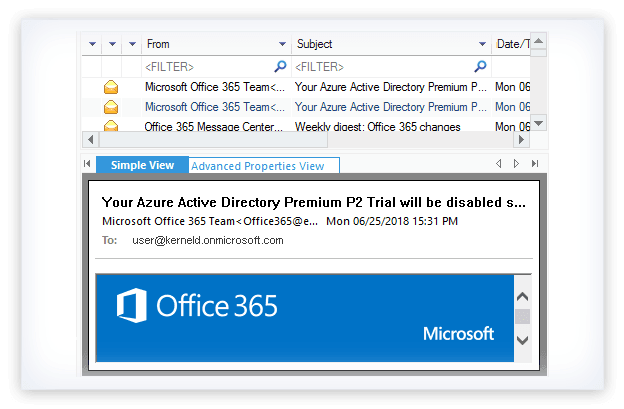 Kernel Microsoft Email Repair Bundle Screenshot