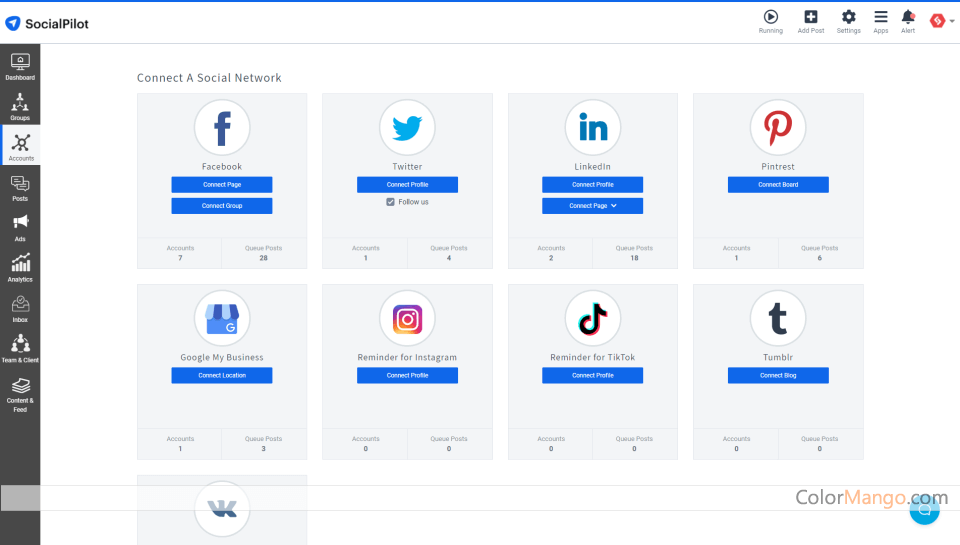 SocialPilot Screenshot