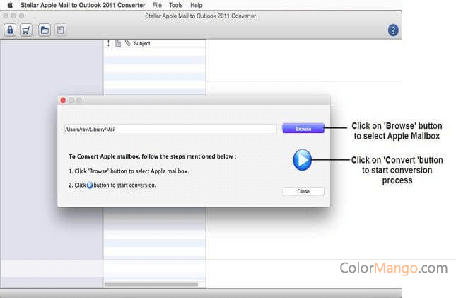 Stellar Converter for Apple Mail Screenshot