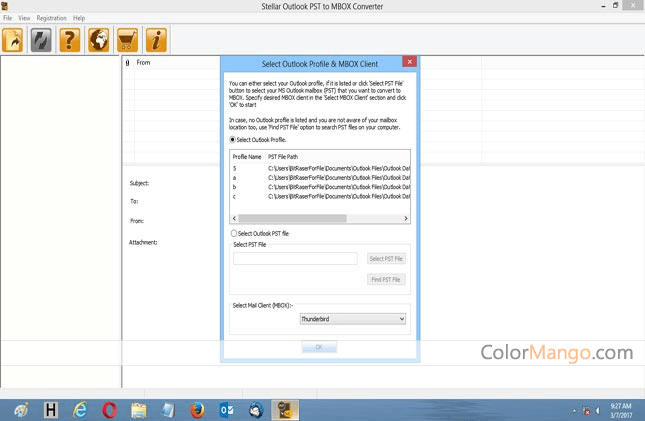 Stellar Converter for Outlook Screenshot
