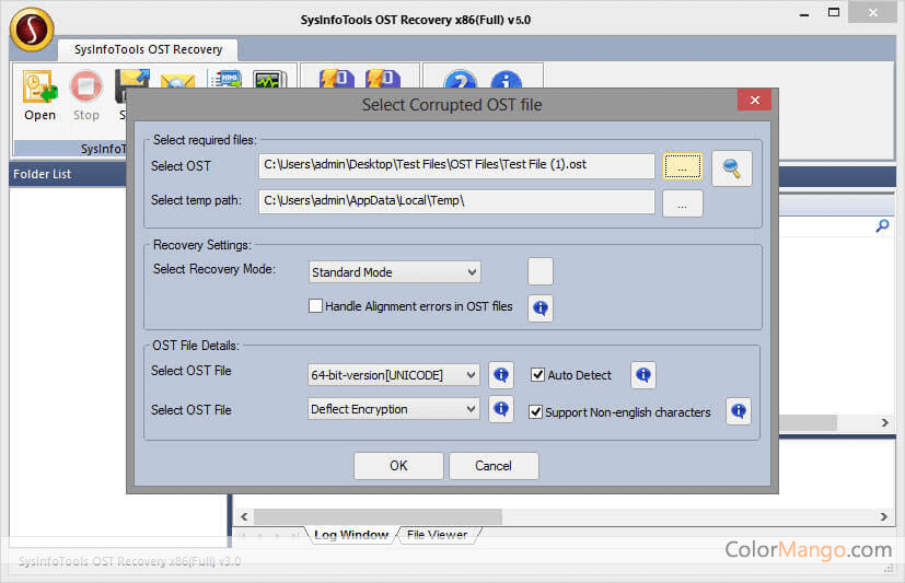 SysInfoTools OST File Recovery Screenshot