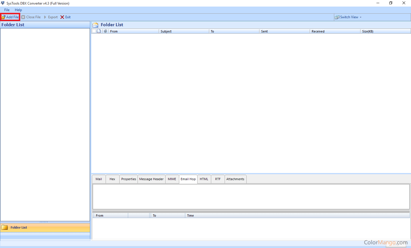 SysTools DBX Converter Screenshot