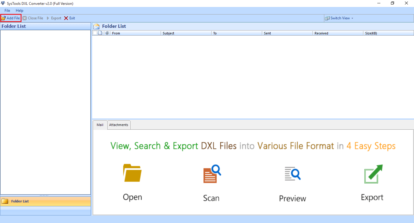 SysTools DXL Converter Screenshot