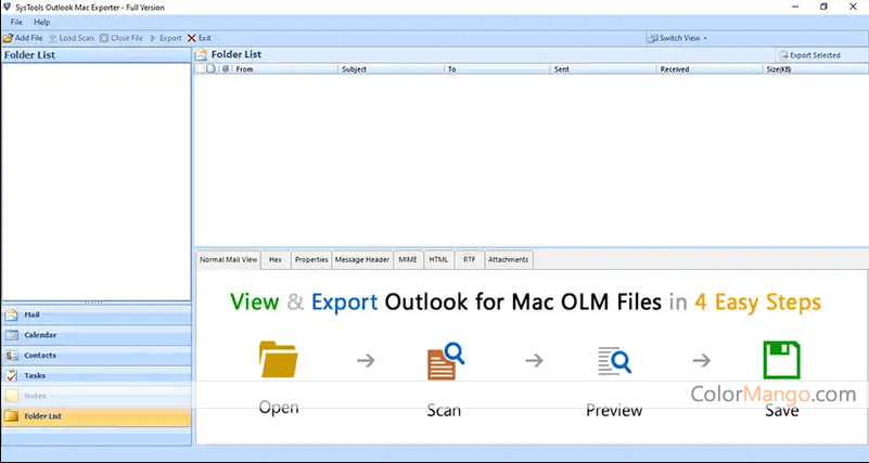 SysTools OLM Contacts Migrator Screenshot