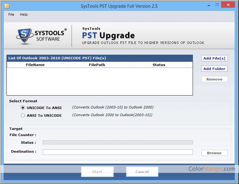 SysTools PST Upgrade Screenshot
