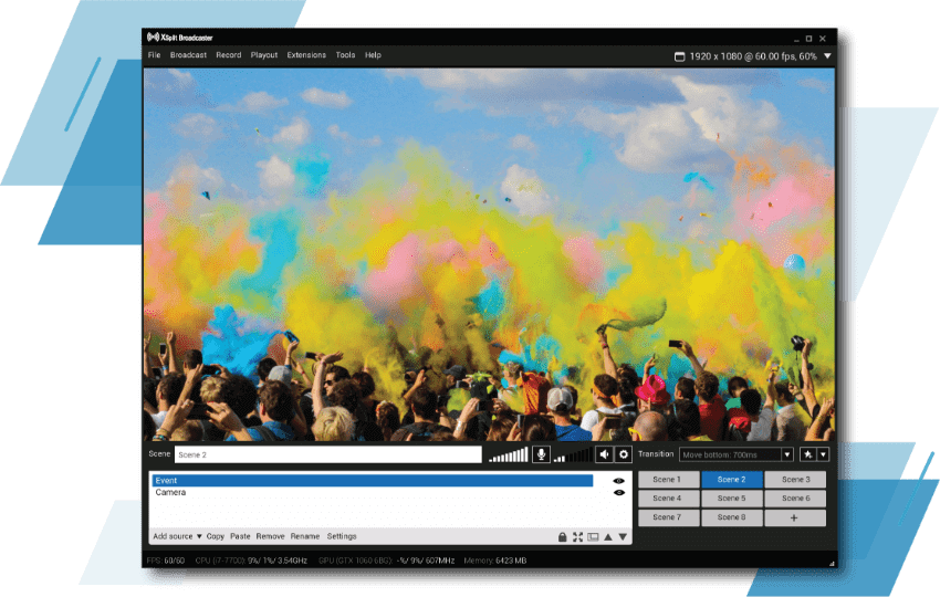XSplit Broadcaster Screenshot