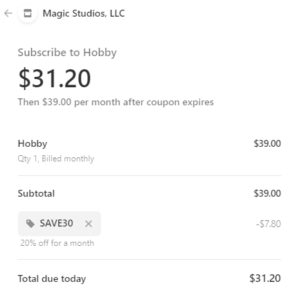 Castmagic coupon