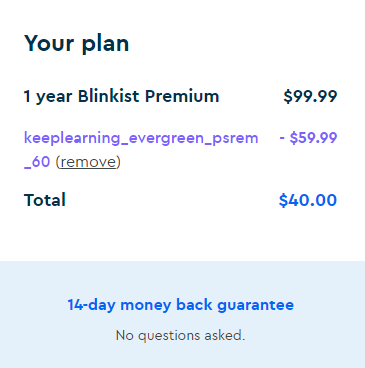 Blinkist coupon