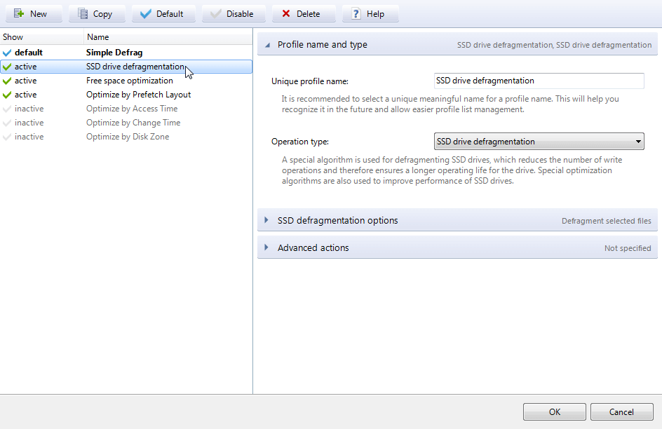 Auslogics Disk Defrag Pro Screenshot