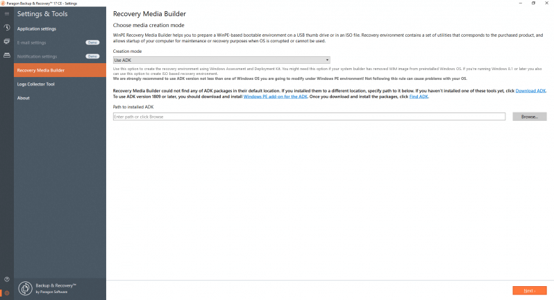 paragon backup and recovery