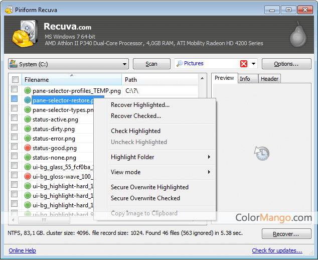 instal the new version for android Recuva Professional 1.53.2096