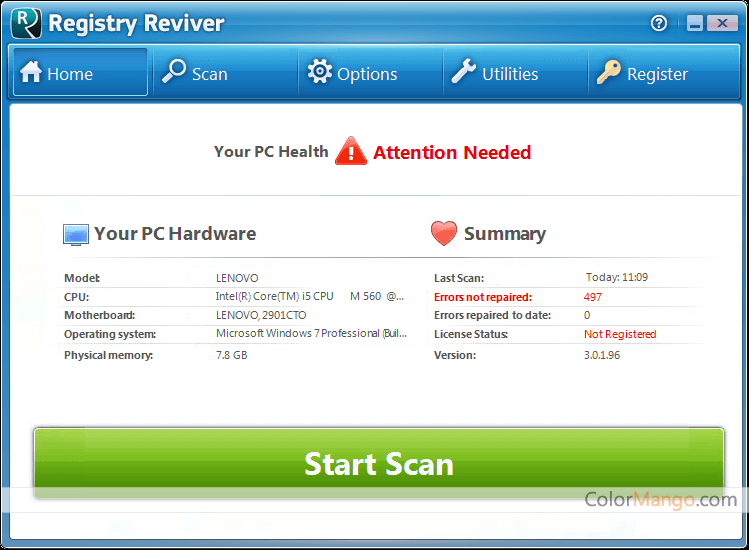 registry reviver license key