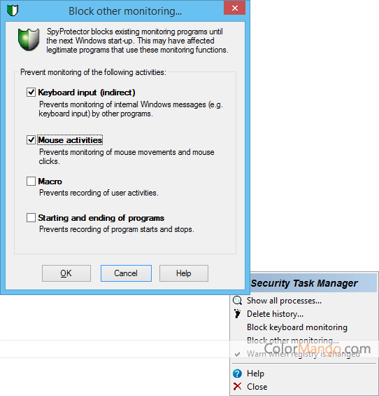 security task manager