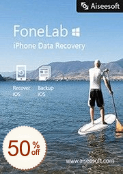 Aiseesoft FoneLab iPhone データ復元割引クーポンコード