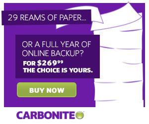 Carbonite Shopping & Review