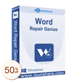 iSunshare Word Repair Genius Discount Coupon