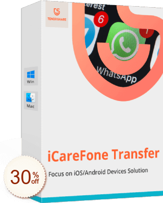 Tenorshare iCareFone Transfer割引クーポンコード