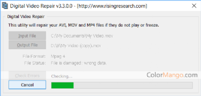 Digital Video Repair Screenshot