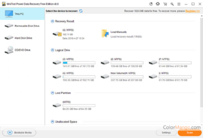 MiniTool Power Data Recovery Free Shopping & Review Screenshot