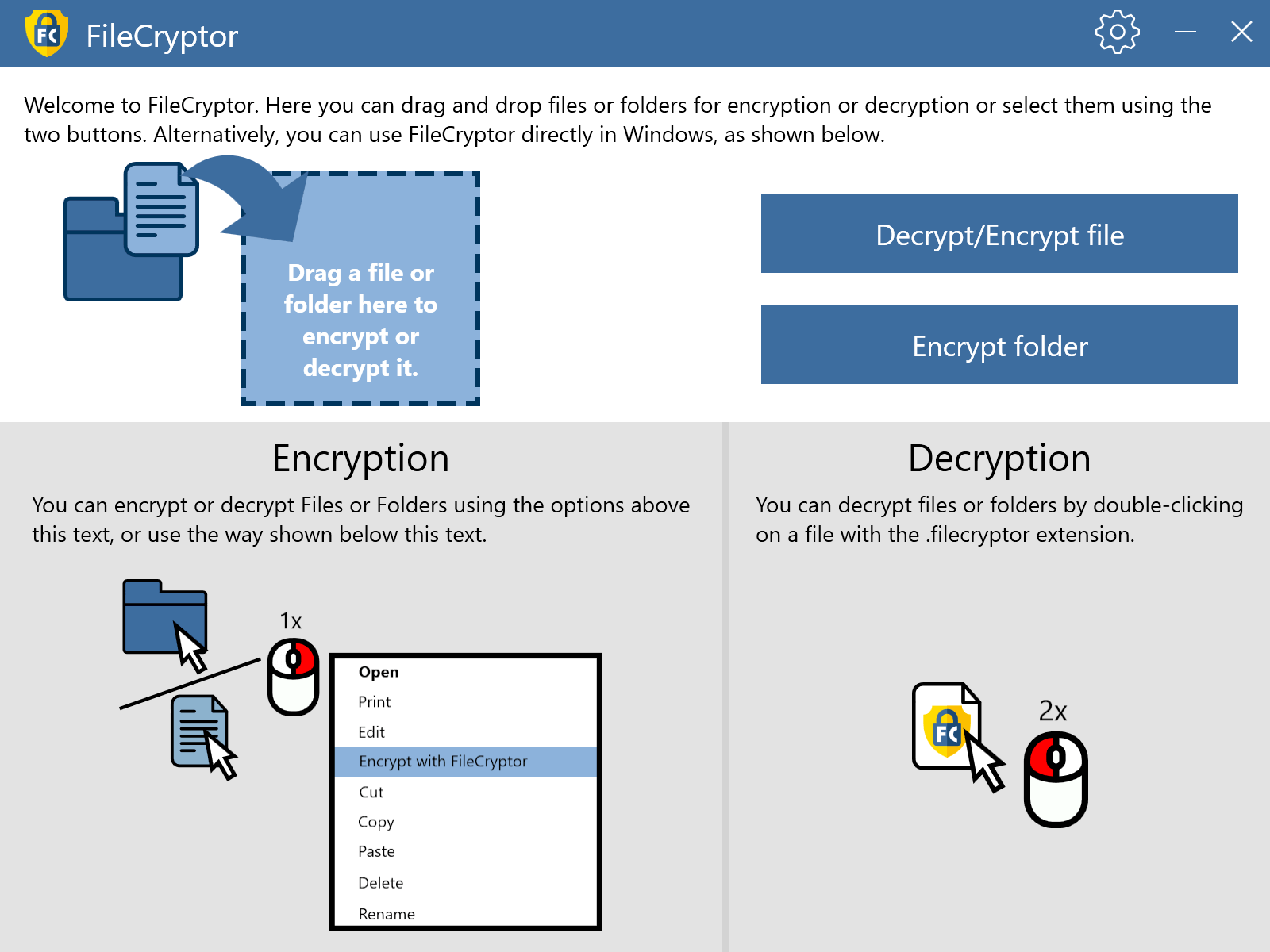 Abelssoft FileCryptor Screenshot