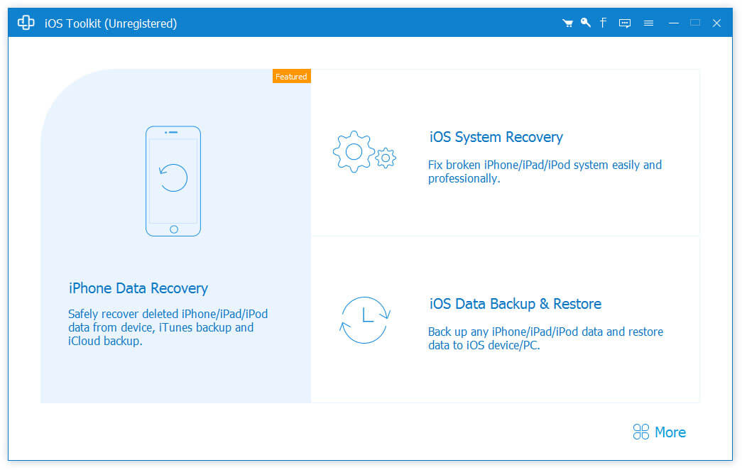AnyMP4 iPhone Data Recovery Screenshot