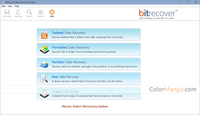 BitRecover Data Recovery Wizard Screenshot