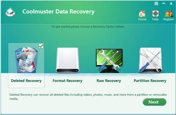 Coolmuster Data Recovery Screenshot