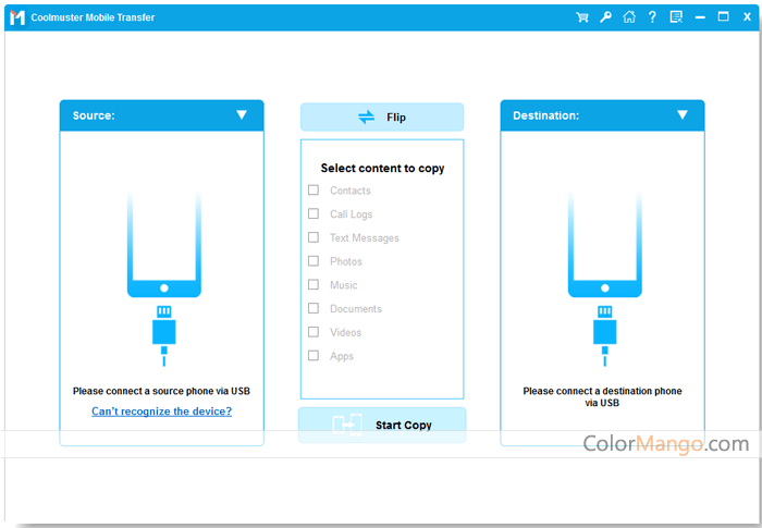 Coolmuster Mobile Transfer Screenshot