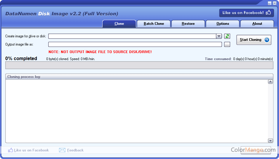 DataNumen Disk Image Screenshot