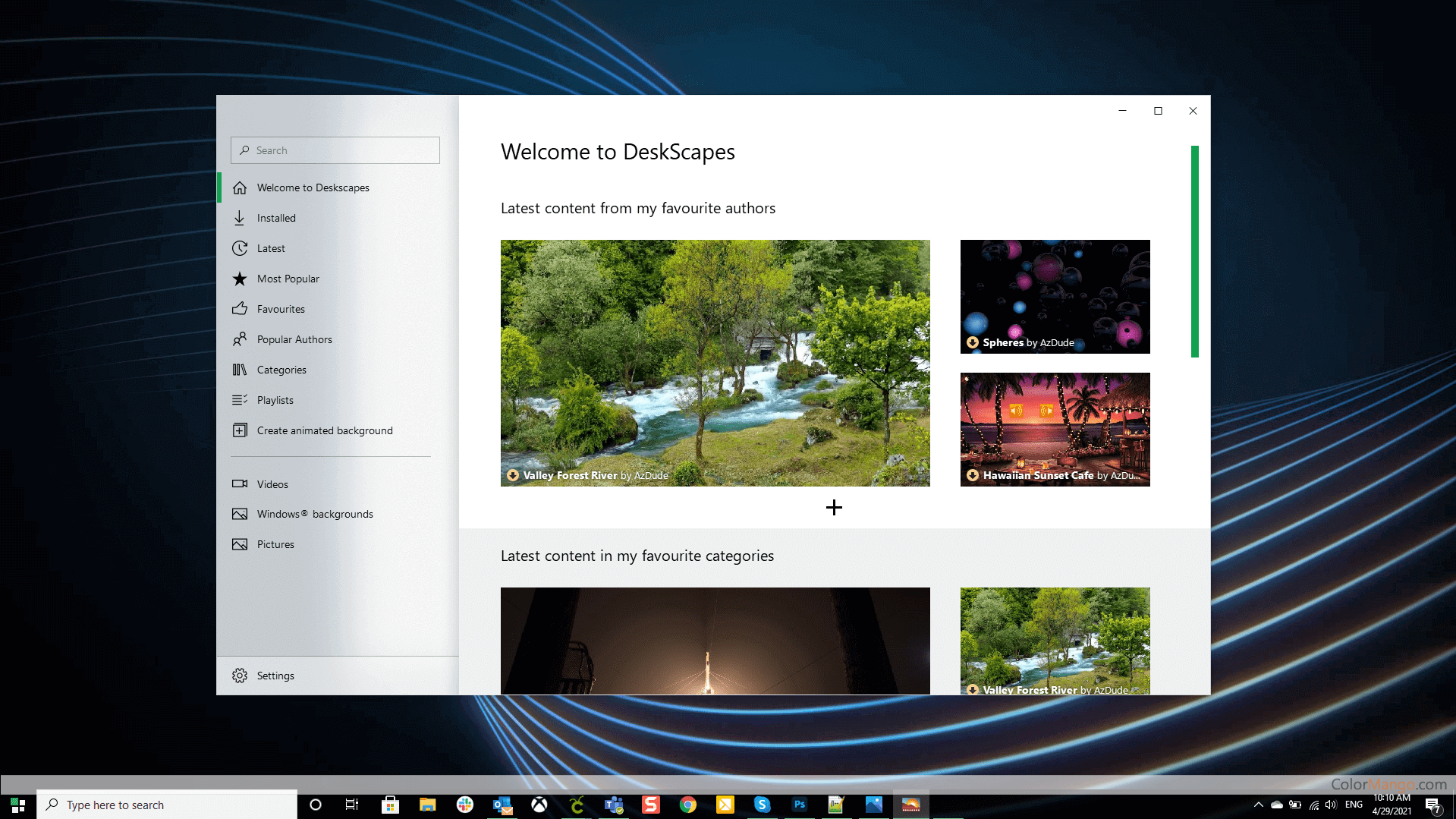DeskScapes Screenshot
