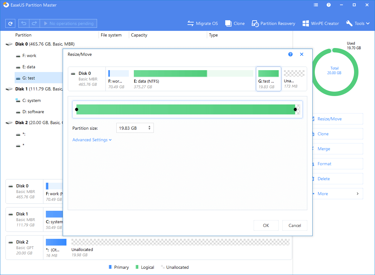 easeus master partition free