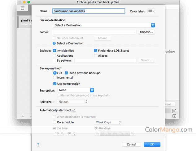 EaseUS Todo Backup For Mac Screenshot