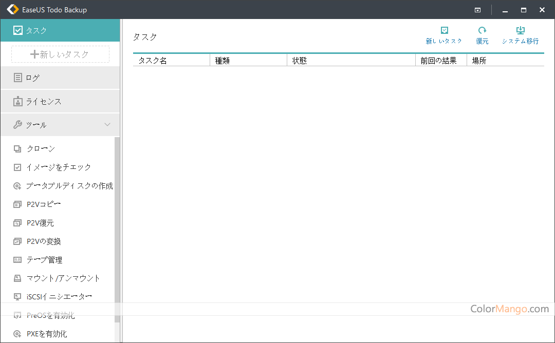 EaseUS Todo Backup Technician Screenshot