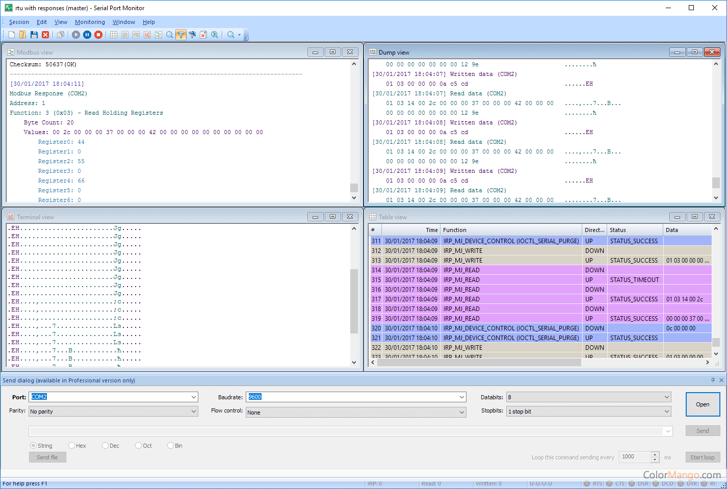 Eltima Serial Port Monitor Screenshot