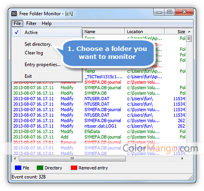 Free Folder Monitor Screenshot