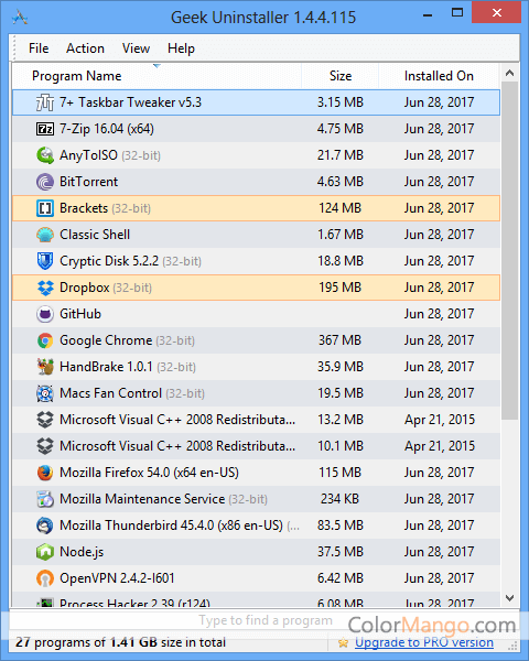 Geek Uninstaller
