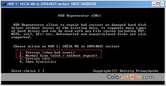 HDD Regenerator Screenshot